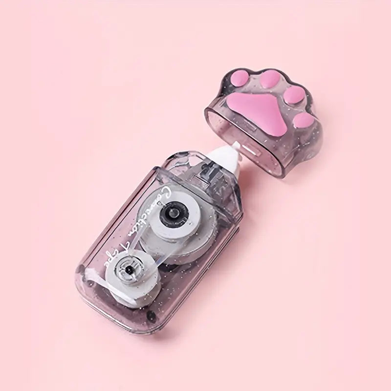 Correcteur en ruban patte de chat – Ruban correcteur mignon pour école, bureau ou papeterie kawaii