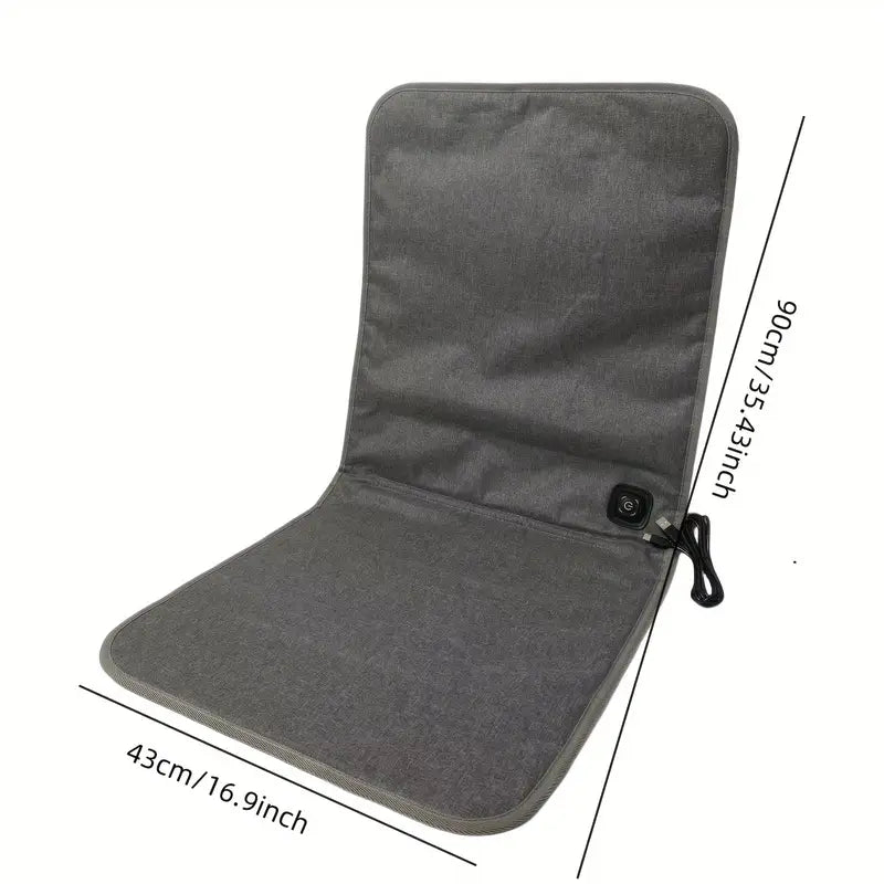 Coussin chauffant USB pour chaise – Siège chauffant portable pour camping, bureau ou voiture