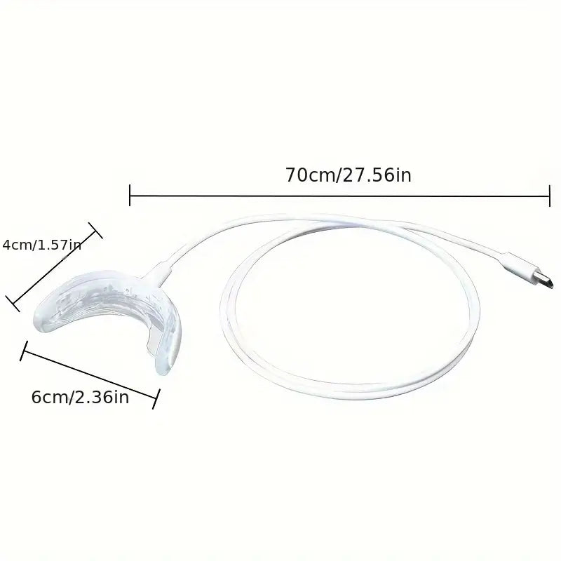 Kit LED de Blanchiment Dentaire avec Embout en Silicone – Connexion USB pour Soin Bucco-Dentaire à Domicile