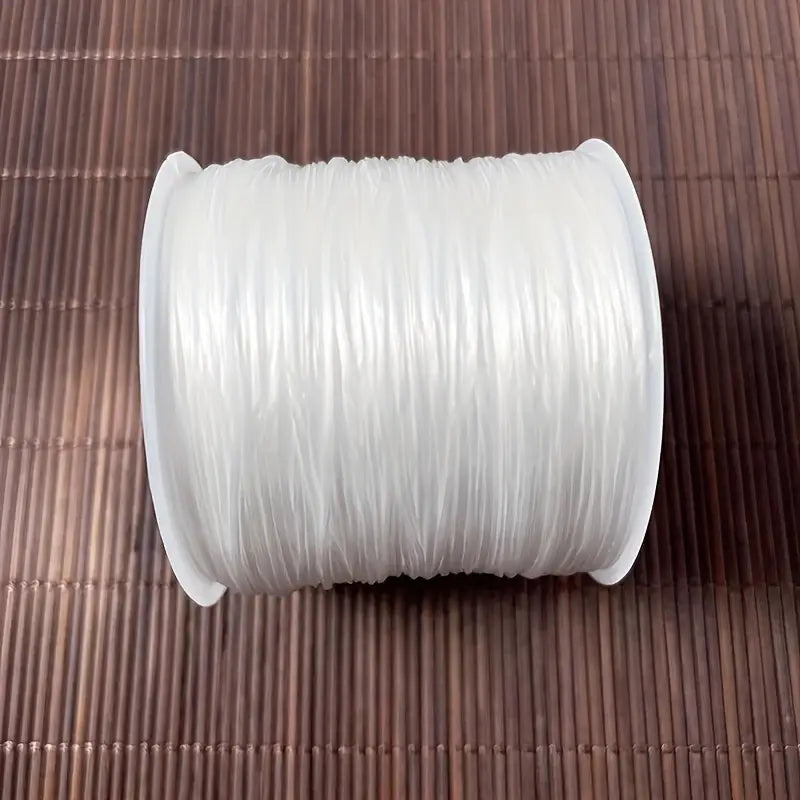 Fil Élastique Transparent pour Bijoux – Bobine Résistante et Extensible pour Bracelets, Colliers et DIY – Collection Perlage et Fabrication de Bijoux