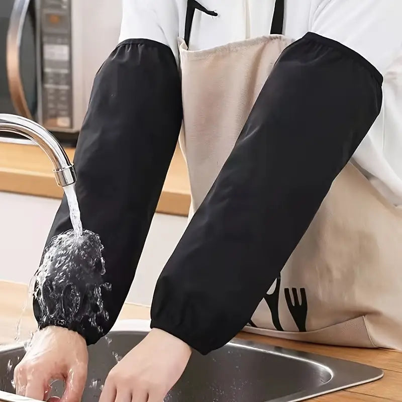 Manches de Protection Imperméables en Tissu Oxford – Sécurité et Hygiène pour Travaux en Cuisine