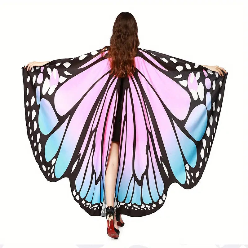 Ailes de papillon colorées pour femme – Accessoire de costume féerique pour soirée, carnaval et cosplay