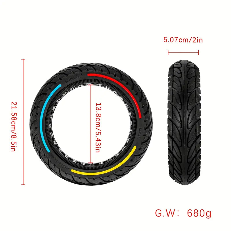 Roue avec Pneu et Frein Intégré – Pneus et Roues Durables pour Scooter, Vélo Électrique et Trottinette