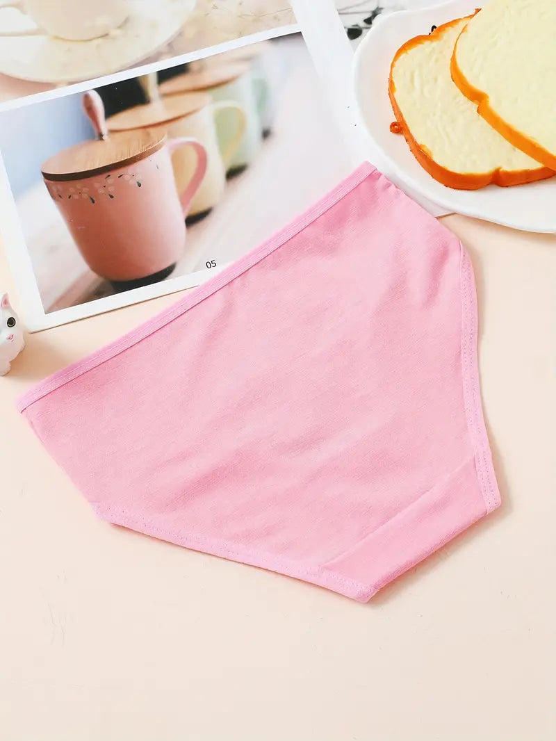 Culotte Fille en Coton Rose Motif Étoiles – Sous-vêtement Enfant Confortable et Doux