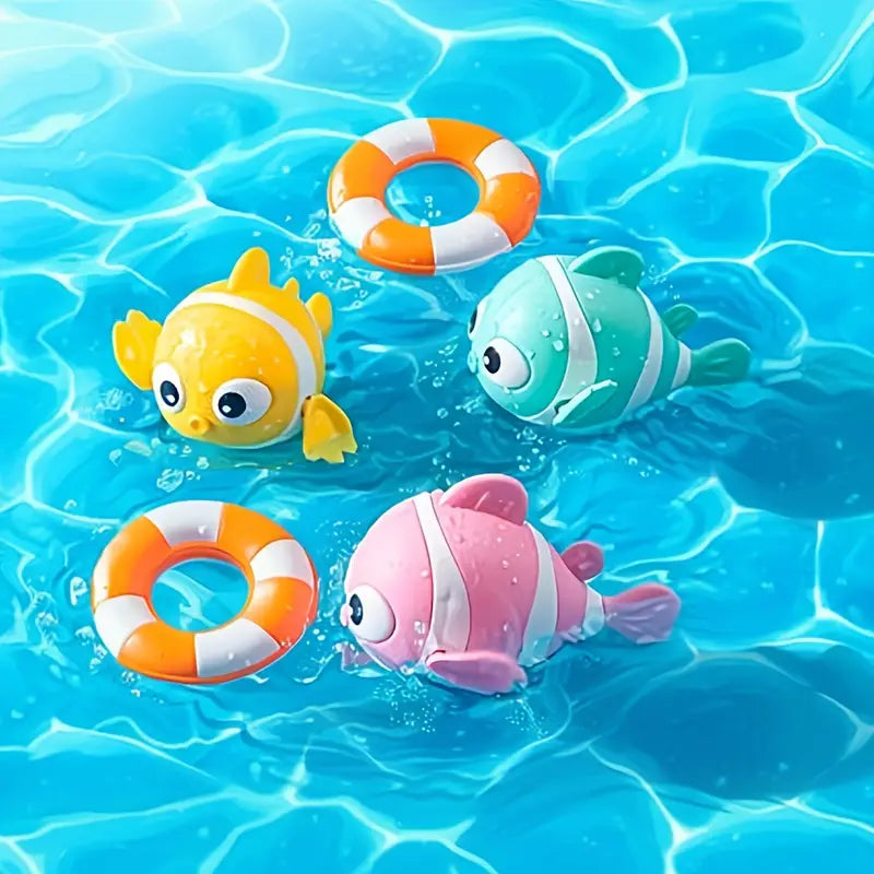 Jouet de Bain Poisson Nageur pour Bébé – Jeux Aquatiques Amusants et Colorés