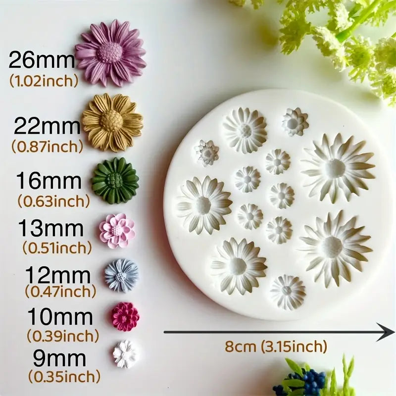 Moule Silicone Fleur pour Résine – Moule DIY Bijoux et Créations Fantaisie