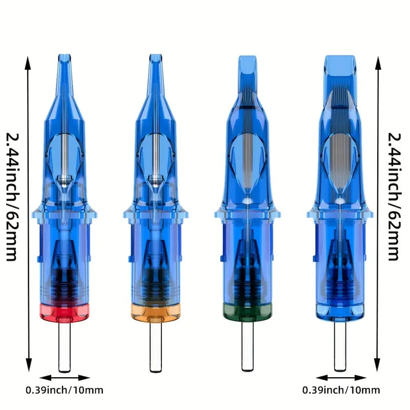 Cartouches Aiguilles pour Machine à Tatouer – Lot Professionnel Ø10mm | Compatibles Stylo Rotary, Stériles & Jetables – Ombres & Lignes Précises