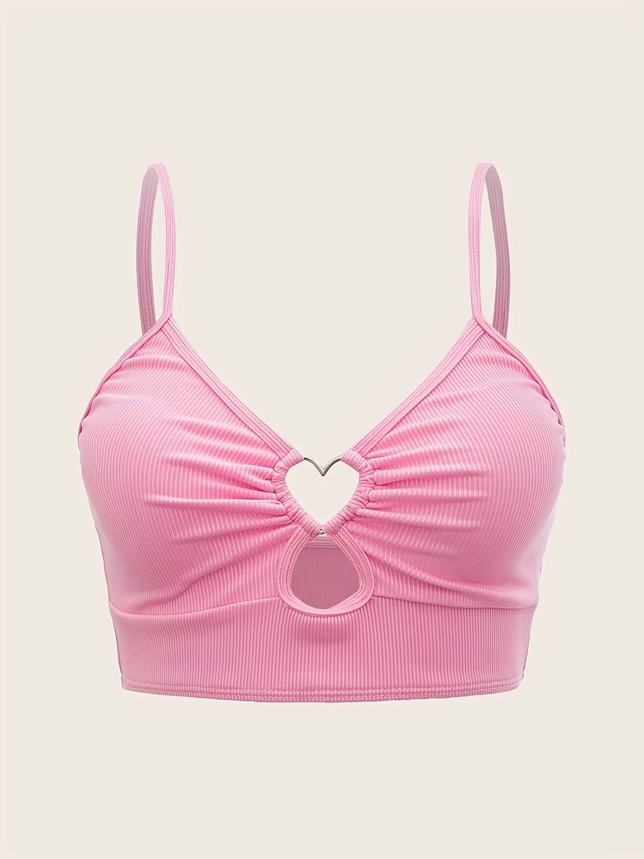 Haut de tankini à découpe cœur – Élégance romantique pour vos journées plage