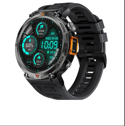 Montre Connectée Sport Homme Étanche – 100+ Modes, GPS, Lampe LED & Autonomie XXL