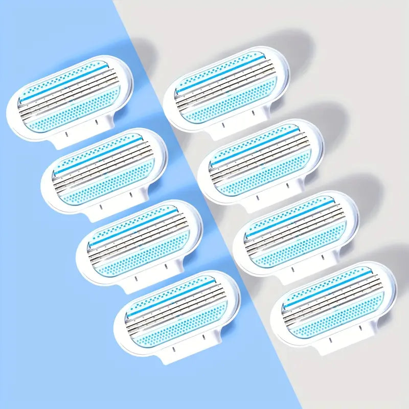 Rasoir de Rasage 5 Lames avec 8 Recharges – Rasoir Rechargeable Précision pour Homme & Femme