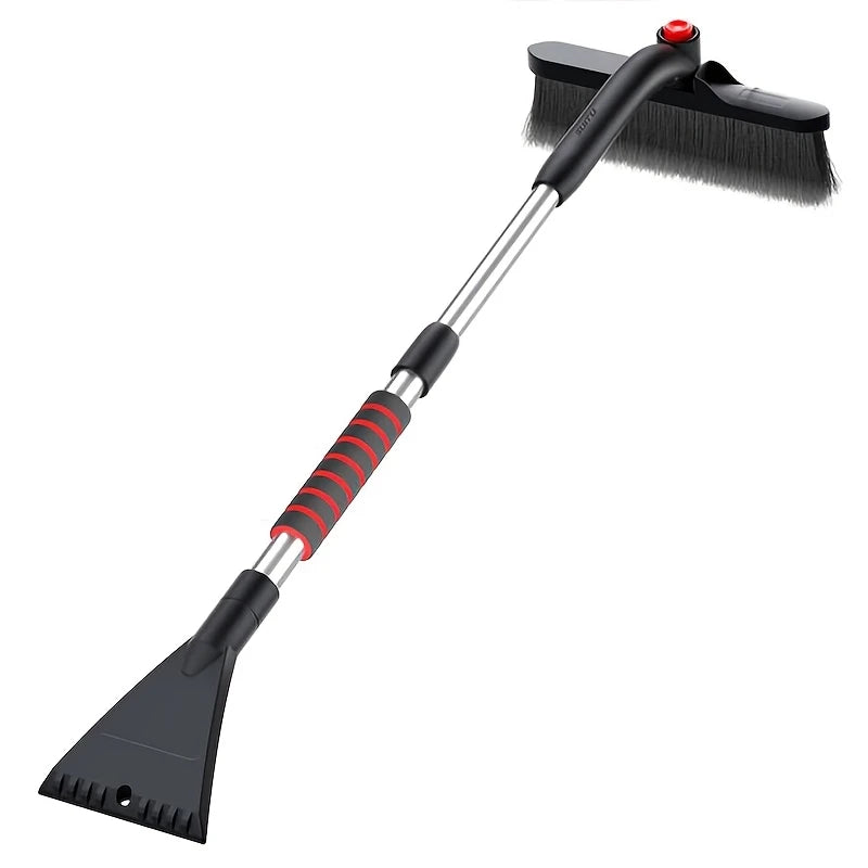 Brosse à Neige et Grattoir à Glace 2-en-1 – Manche Télescopique Antidérapant pour Déneigement Voiture