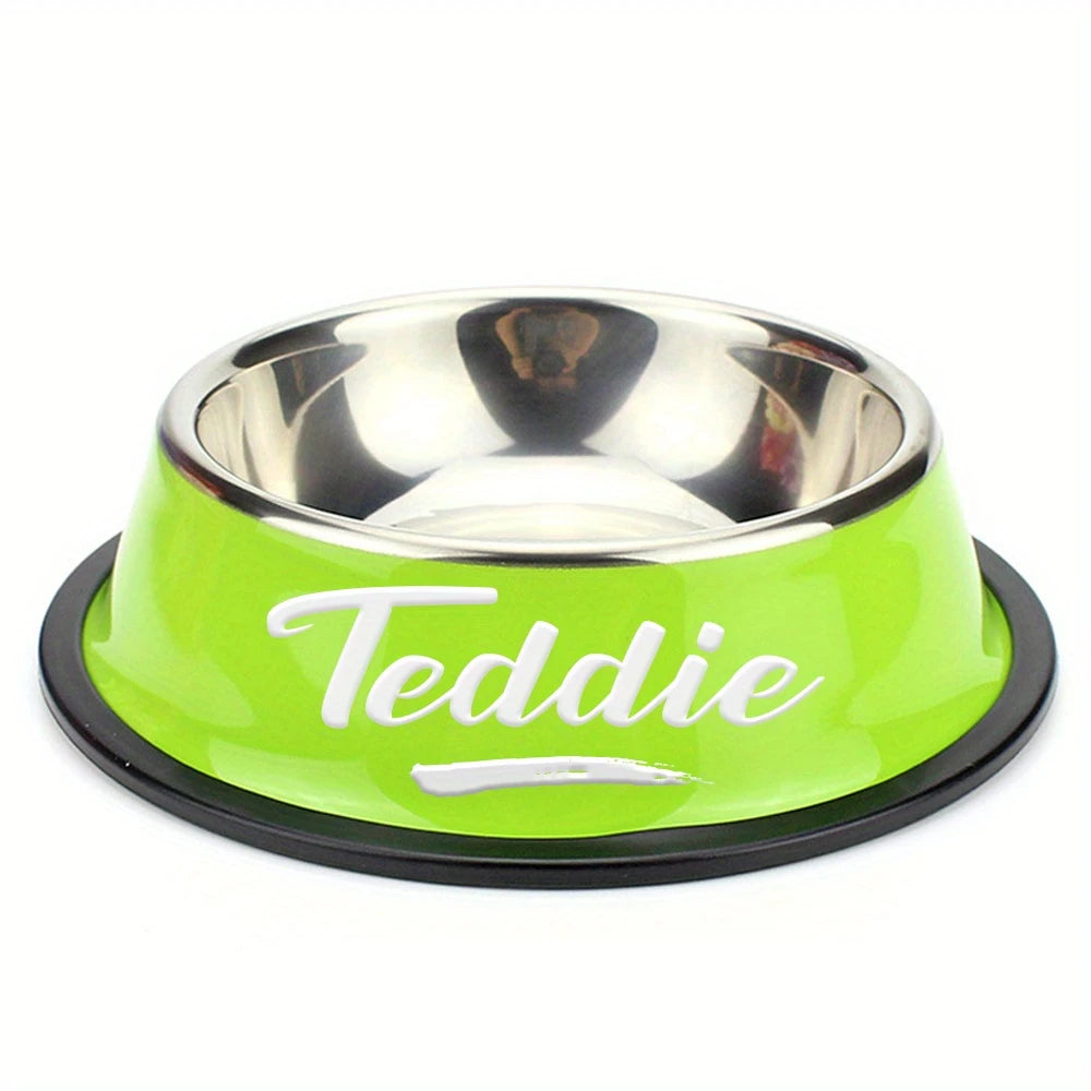 Gamelle personnalisée pour chien ou chat – Design antidérapant et inox durable