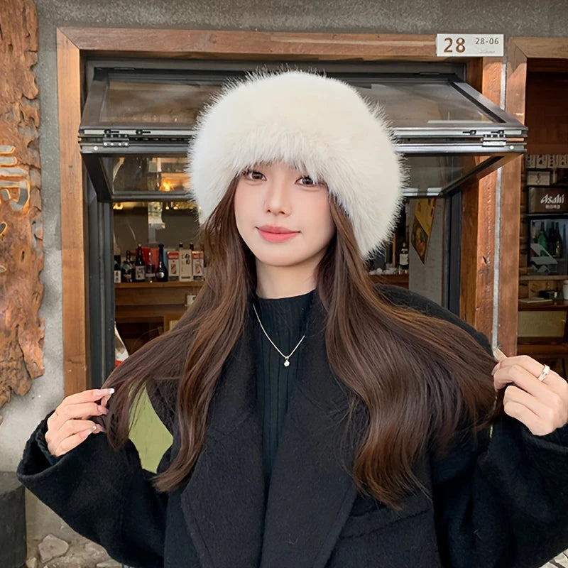 Cache-Oreilles Femme Hiver Élégant – Modèle Vintage en Fausse Fourrure, Ultra Chaud et Chic