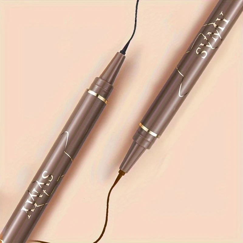 Eyeliner Feutre Noir, Marron Waterproof – Pointe Ultra Fine pour Trait Précis et Regard Intense Longue Tenue