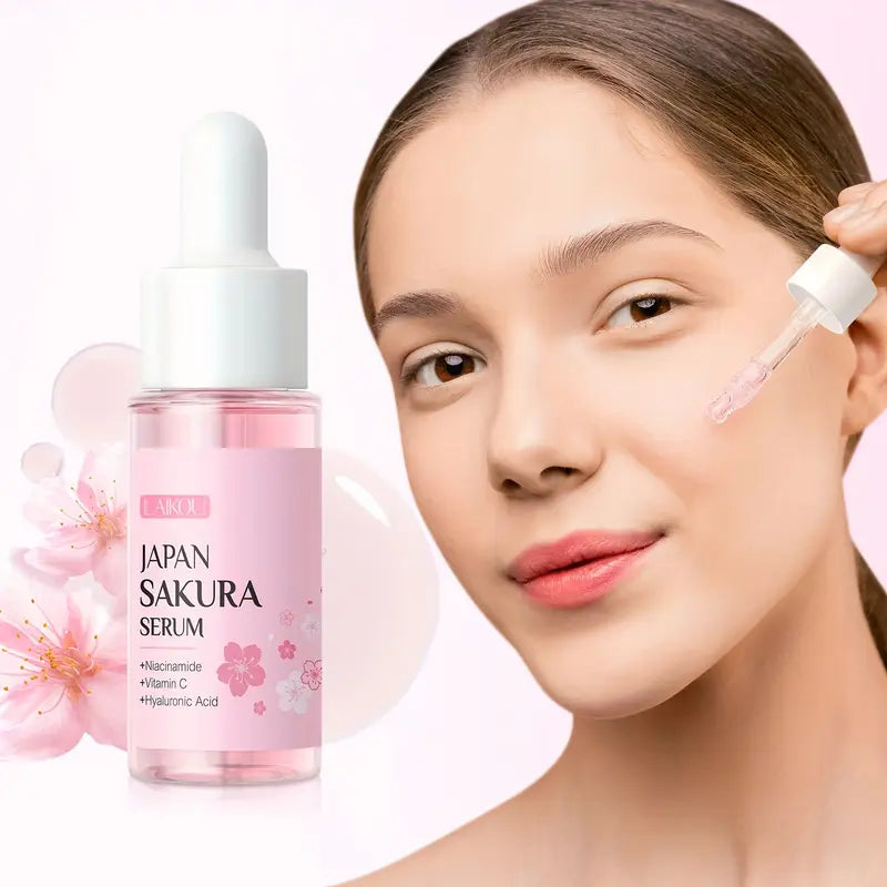 Coffret Soin Visage JAPAN SAKURA – Ensemble 6-en-1 Hydratant & Éclat, Acide Hyaluronique, Vitamine C, Niacinamide