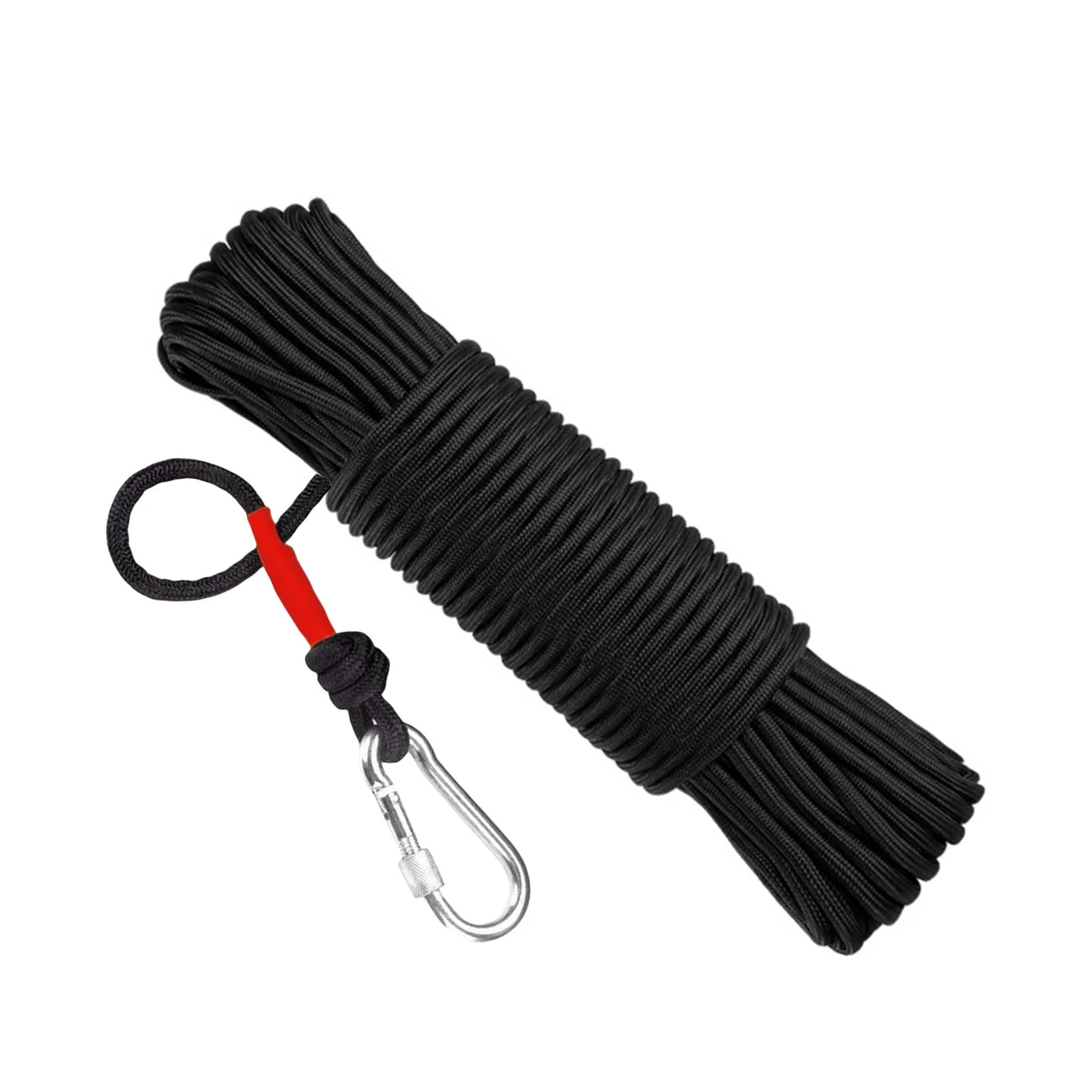 Corde d’Escalade Résistante avec Mousqueton – Câble de Sécurité 10-20m pour Randonnée, Sauvetage & Alpinisme