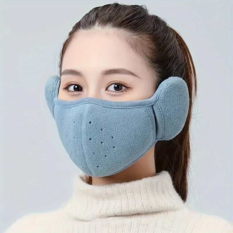 Masque Hiver avec Cache-Oreilles Intégrés – Protection Chaude et Confortable Contre le Froid pour Homme