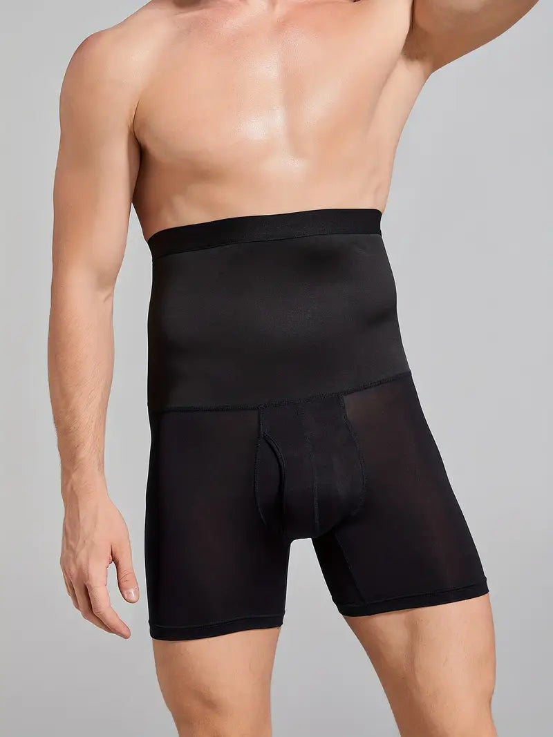 Boxer Sculptant Homme Taille Haute - Maintien Ventre Plat & Lissage Silhouette , un sous-vêtement confortable