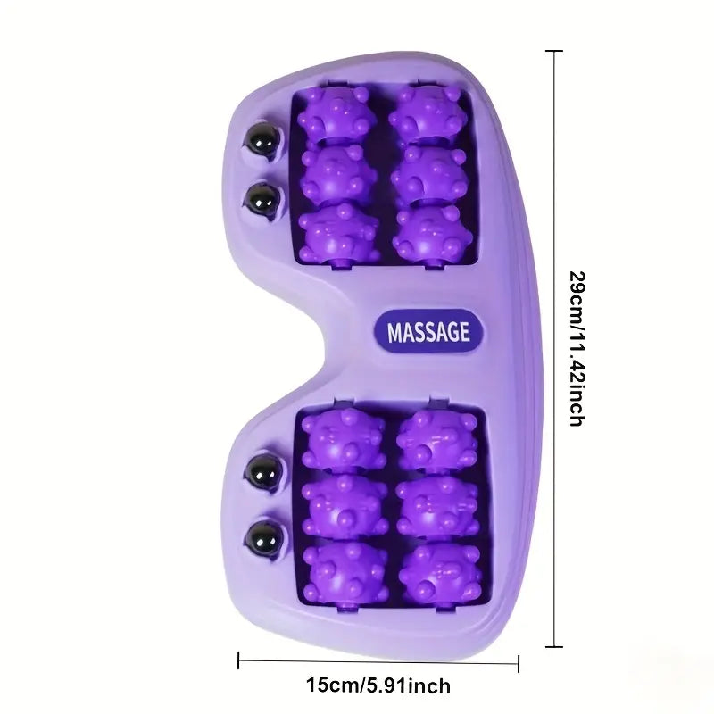 Plaque de Massage Multifonction – Rouleaux de Pression pour Relaxation du Dos, des Pieds et des Jambes