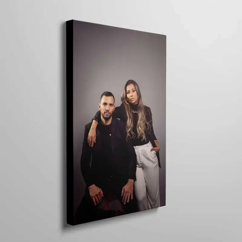 Toile photo personnalisée sur cadre – Portrait imprimé haute qualité pour déco bureau ou murale