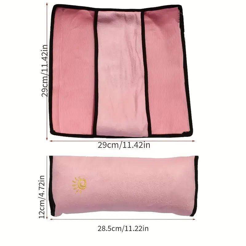 Coussin de Ceinture de Sécurité pour Enfant – Housse Douce Antitranspiration pour un Sommeil Confortable en Voiture