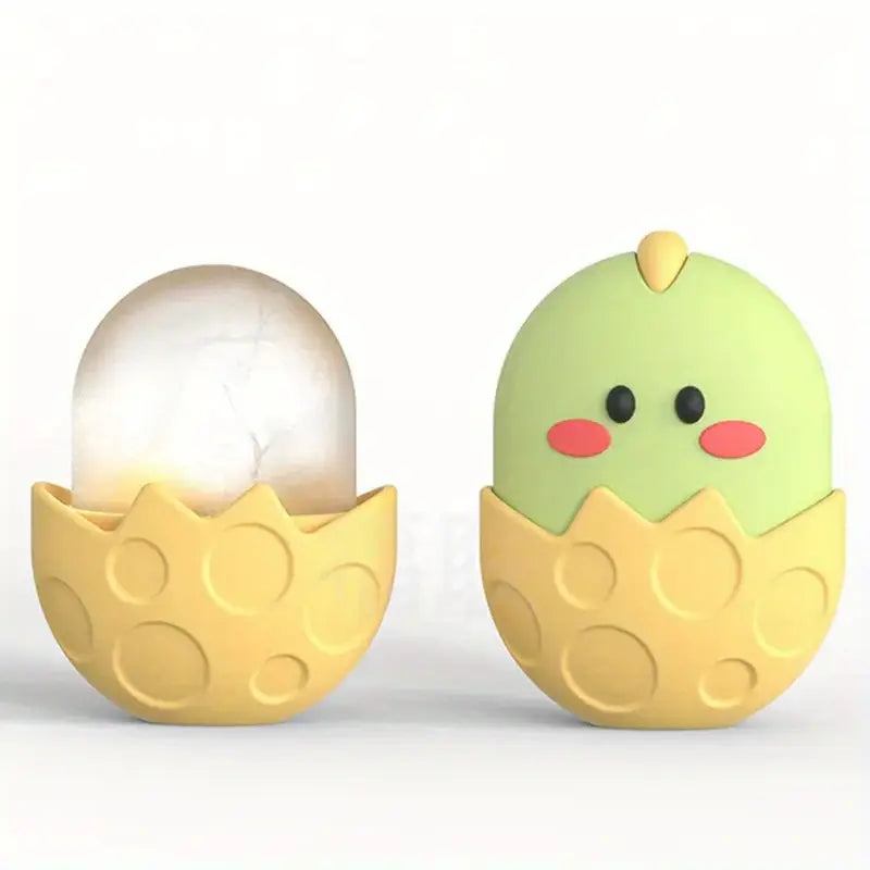 Masque Glacé pour Yeux en Forme d’Œuf Mignon – Soulage les Poches, Cernes & Fatigue Oculaire | Réutilisable, Compact & Apaisant – Accessoire Soins Yeux Original