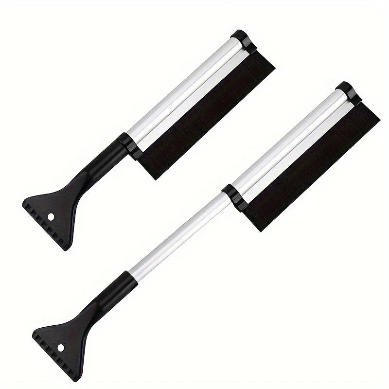 Brosse et Grattoir à Neige pour Voiture – Manche Long Aluminium, Idéal pour Pare-Brise et Vitres