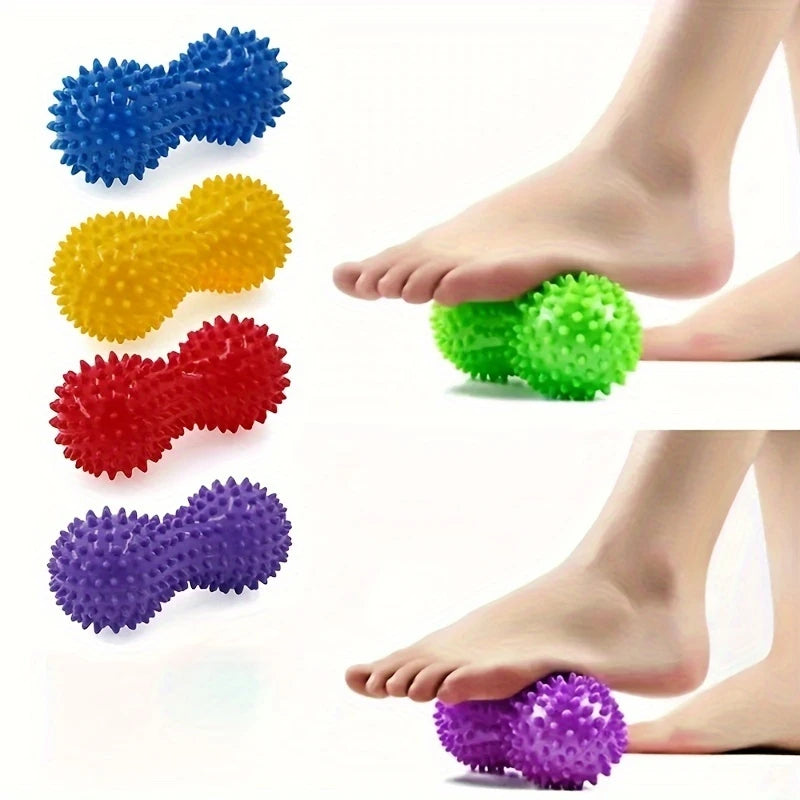 Balle de Massage en Forme de Cacahuète – Accessoire de Réflexologie et Récupération Musculaire pour Yoga et Fitness