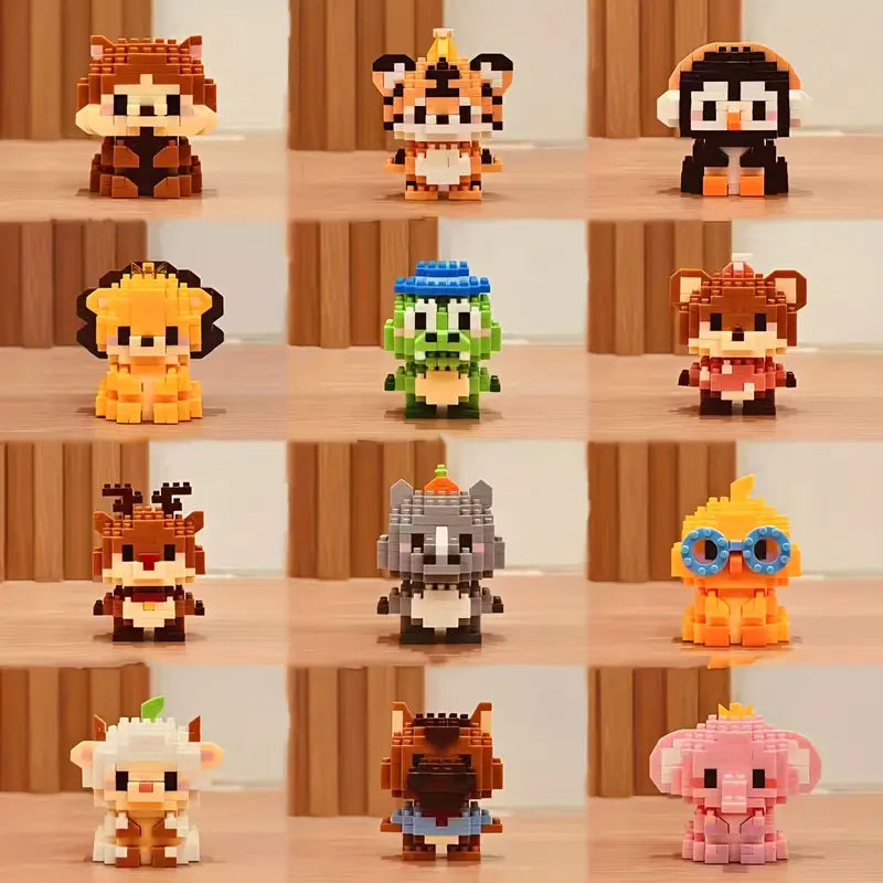 Mini Animaux en Briques à Assembler – Jouet Créatif et Éducatif pour Petits Animaux