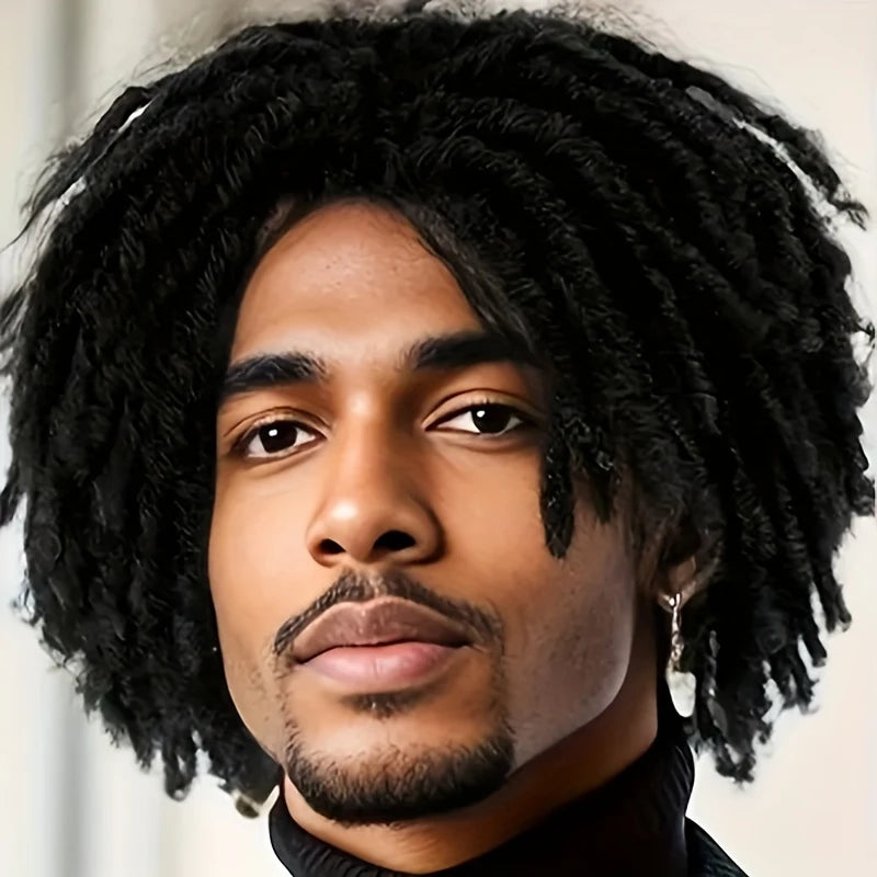 Perruque Homme Rasta Afro Twist – Dreadlocks Synthétiques 35.56 cm