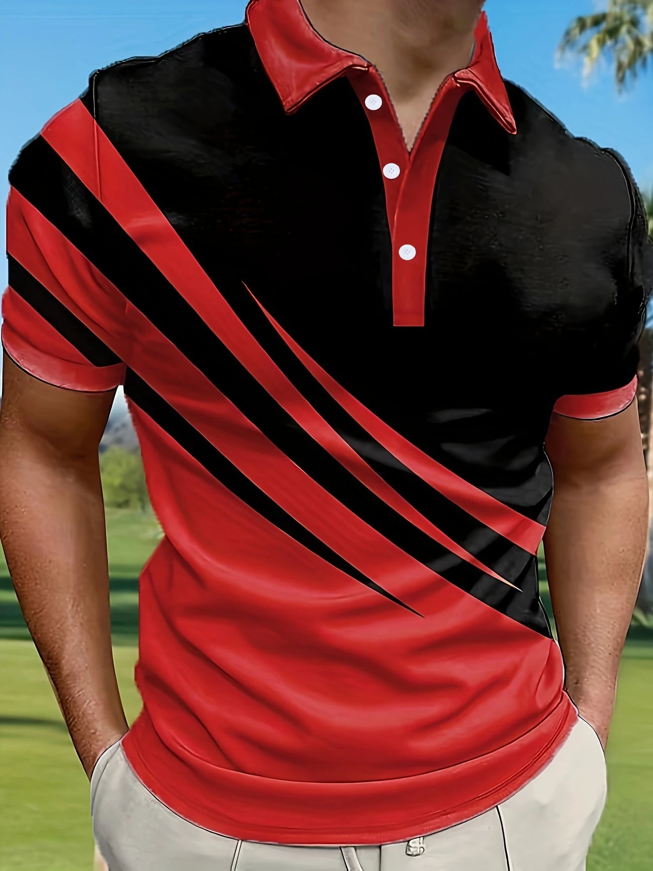 Polo de Golf Homme Bicolore – Respirant, Léger et Stylé pour Parcours Été