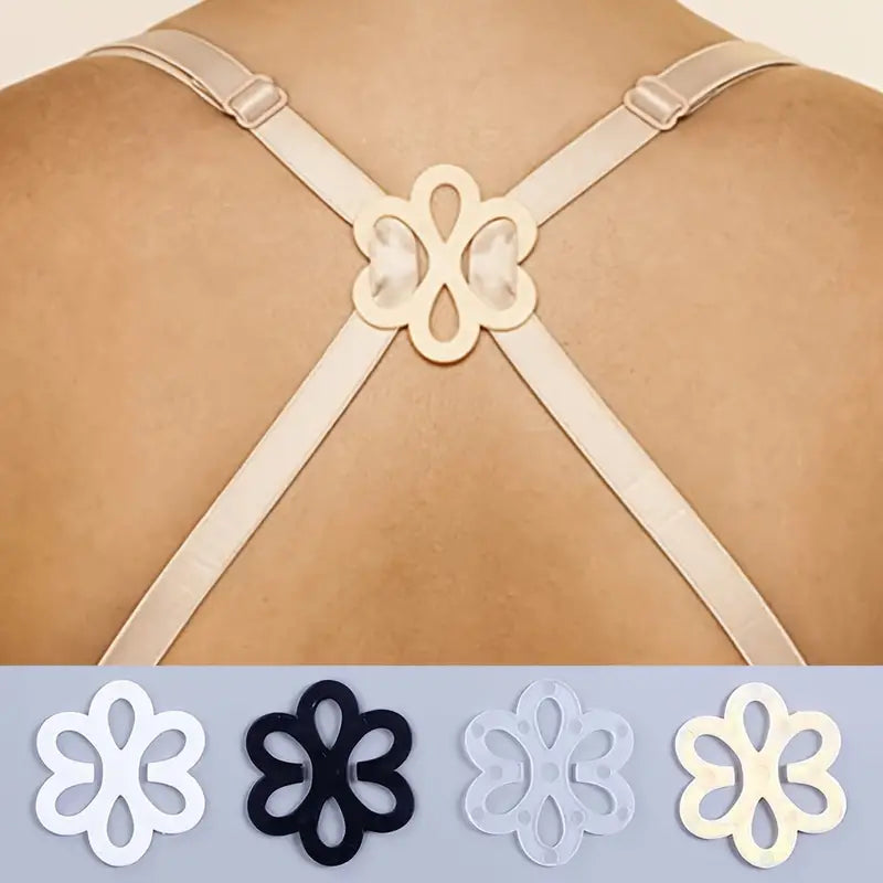 Clips Régleurs Bretelles Soutien-Gorge en Forme de Fleur – Accessoire Lingerie Femme Discret & Confortable