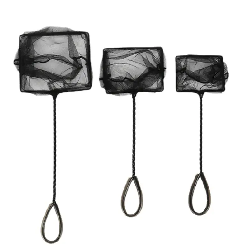 Epuisette Fine pour Aquarium – Filet de Capture Doux pour Poissons et Crevettes, 3 Tailles