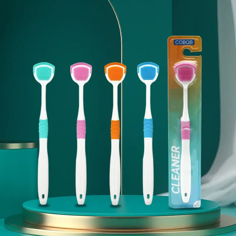 Gratte-Langue Hygiénique en Silicone – Nettoyeur de Langue Antibactérien pour une Haleine Fraîche