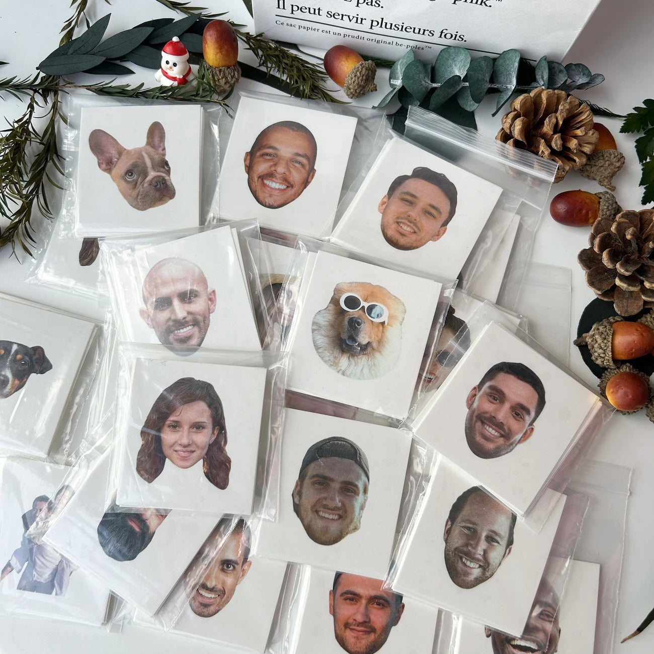 Stickers personnalisés photo – Lot d’autocollants uniques pour cadeaux, scrapbooking ou décoration