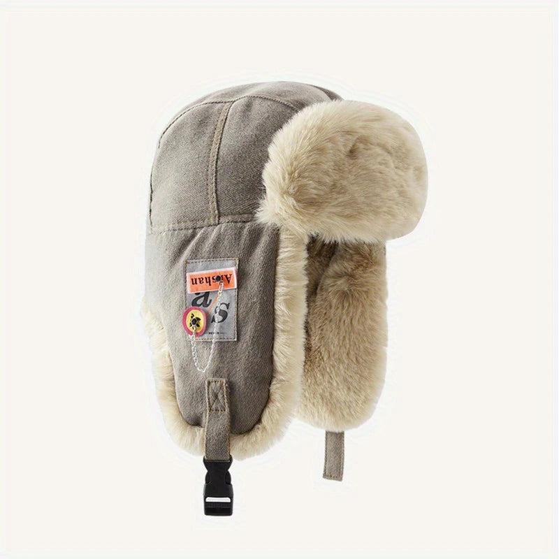 Chapka Hiver Homme Style Aviateur – Doublure Polaire Chaude et Cache-Oreilles Intégrés