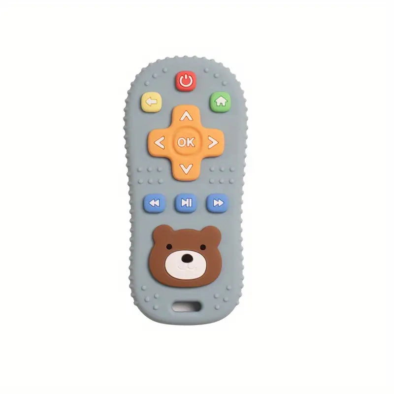 Télécommande Jouet Éducative en Silicone pour Bébé – Jeu d’Éveil Sensoriel et Imitation