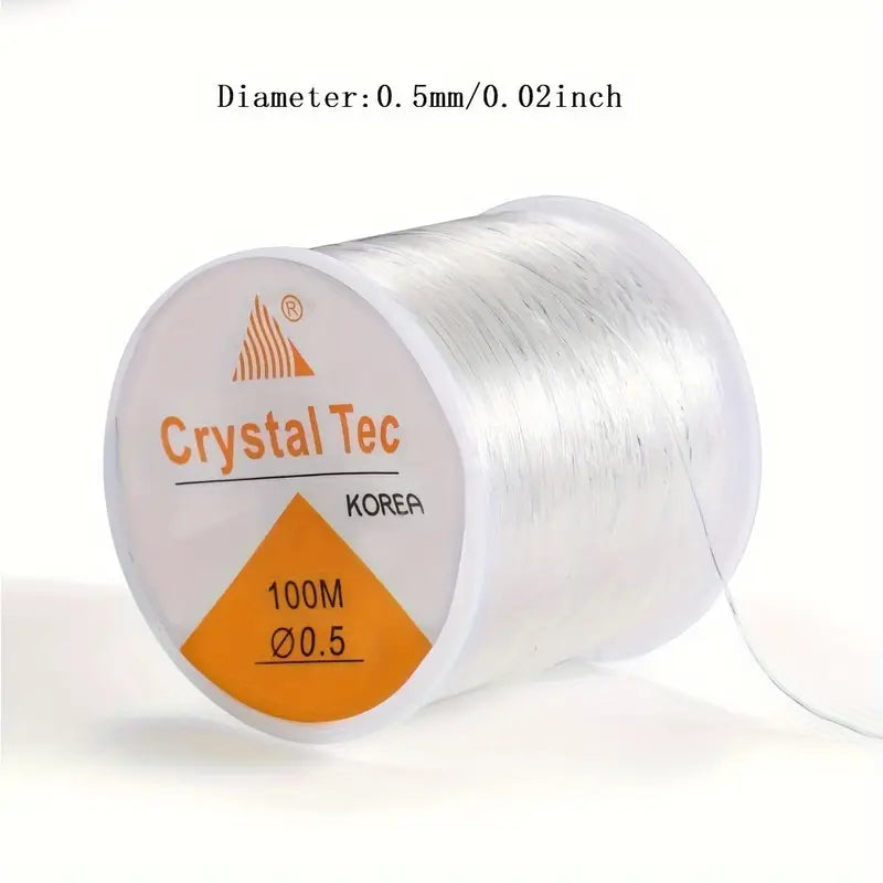 Fil Élastique Transparent 1,5 mm – Bracelet, Collier et Perles DIY – Outils et Accessoires Bijoux
