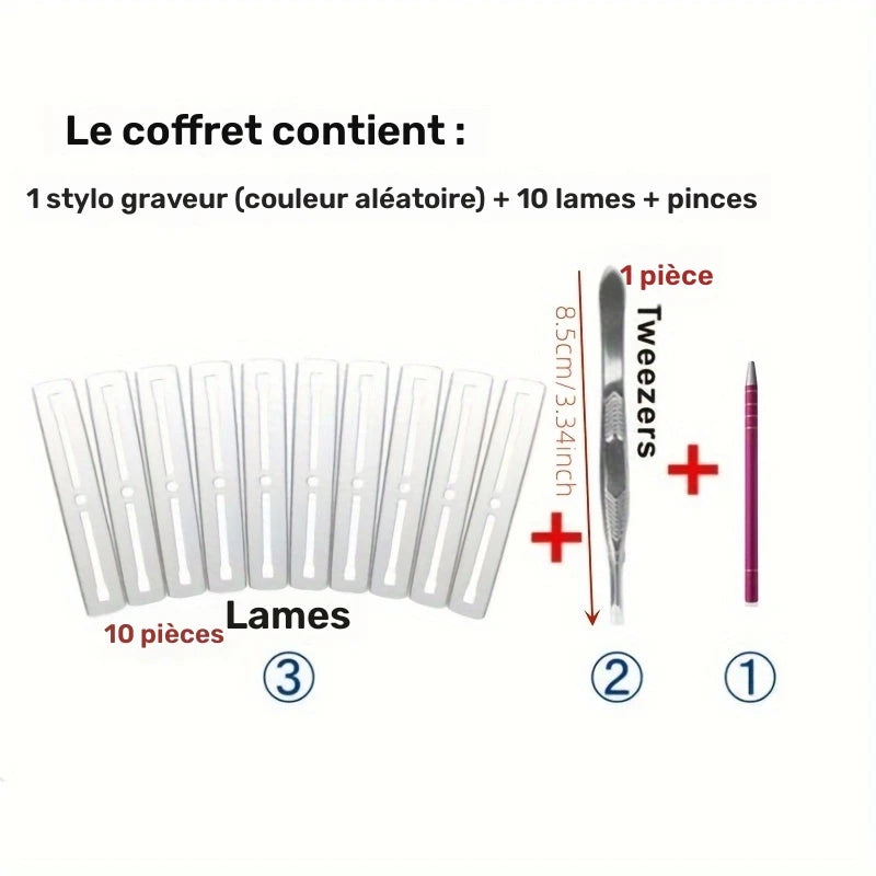 Stylet Coiffure Métallique pour Tresses et Chignons – Aiguille à Mèches Fine et Résistante