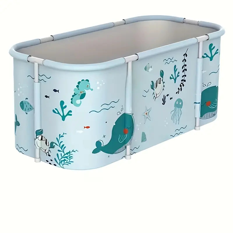 Baignoire Pliable Grande Capacité pour Adulte Bassin Portable de Détente et Spa à Domicile