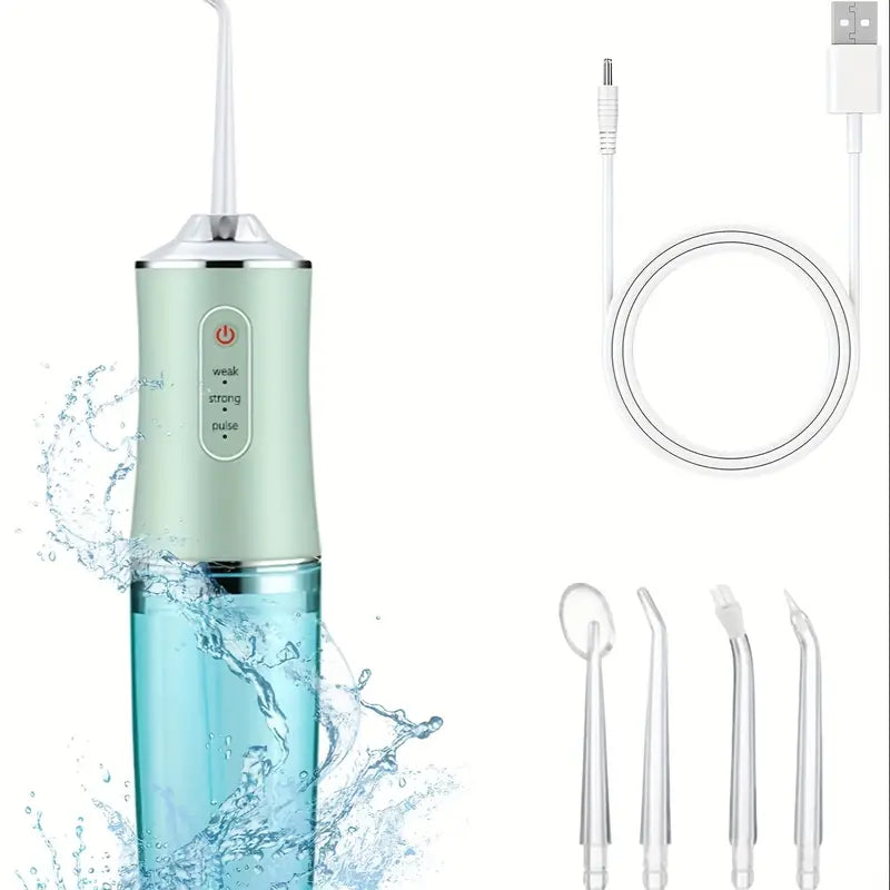 Hydropulseur Dentaire Portable – Jet d’Eau Haute Pression pour Nettoyage Interdentaire et Soin Buccal Professionnel