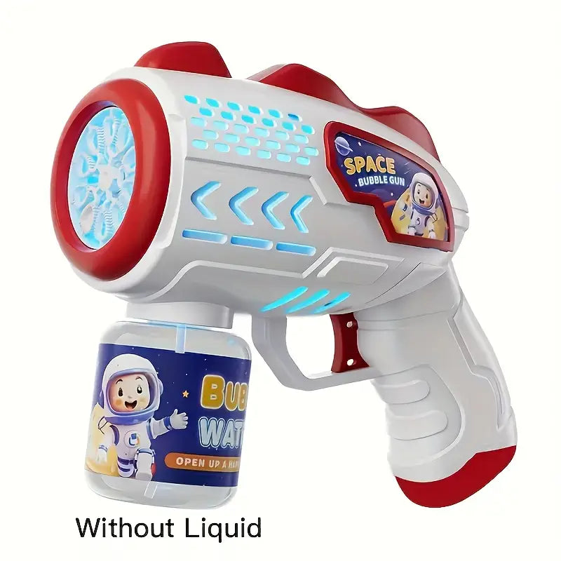 Pistolet à Bulles Spatiale Électrique – Jouet Lumineux et Amusant pour Enfants