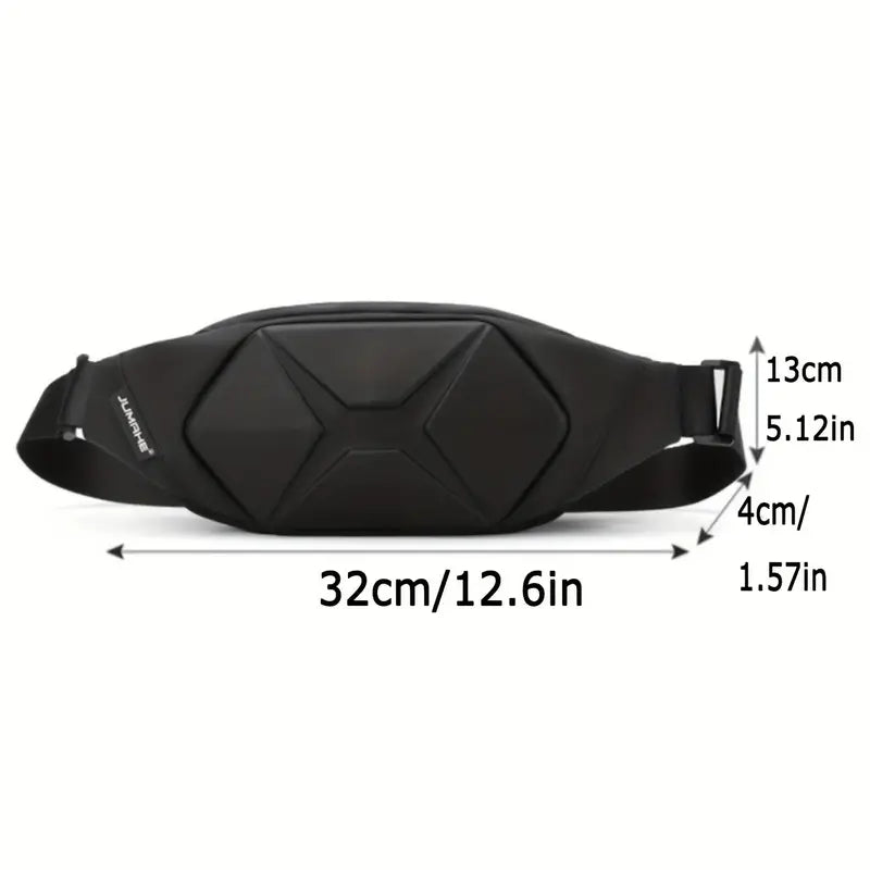 Sac Banane Homme Étanche Design Sportif – Pochette Bandoulière Multifonction pour Voyage, Randonnée et Quotidien