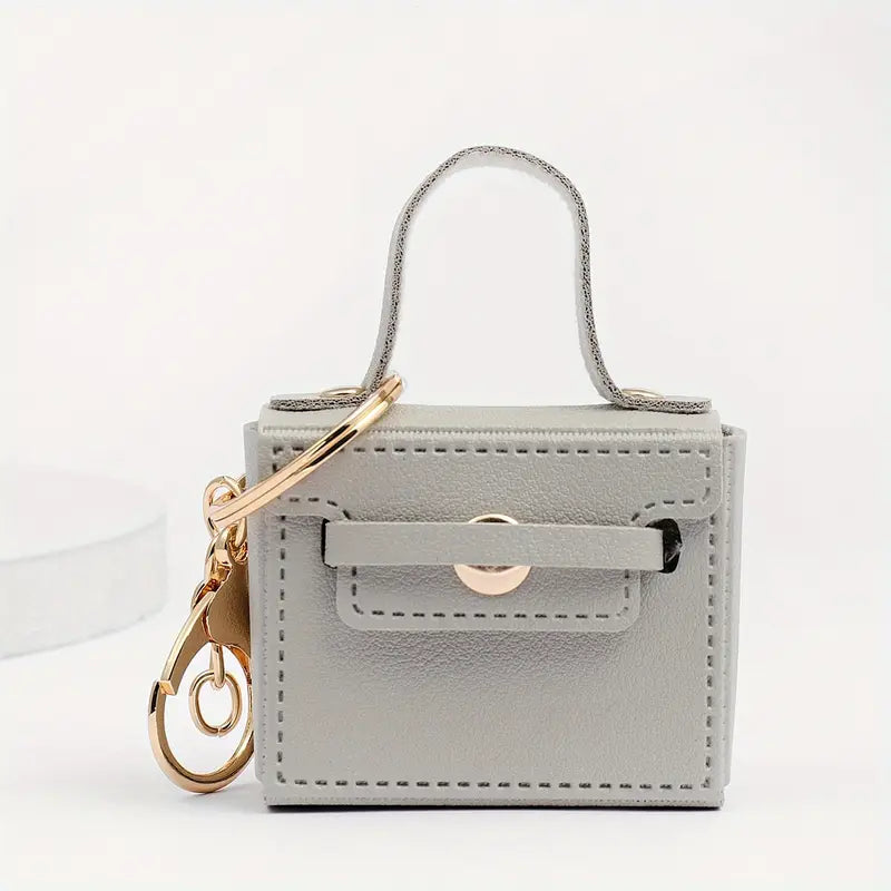 Porte-clés sac à main miniature rose – Breloque élégante et tendance pour femme