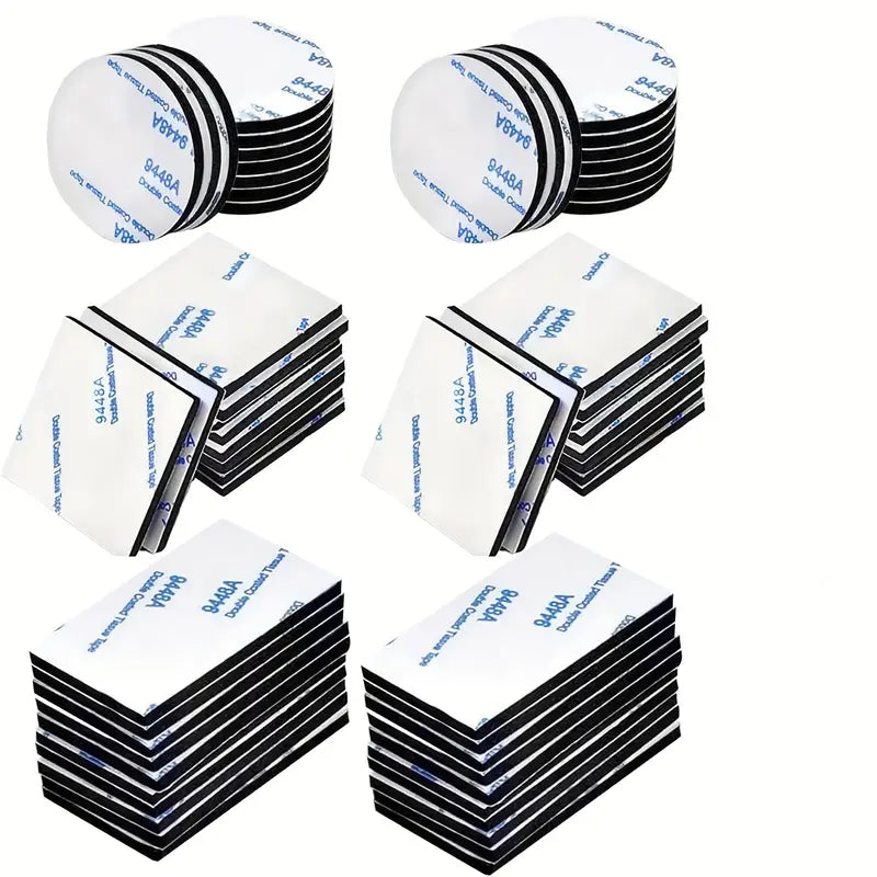 Pastilles adhésives double face 3M – Carrées et rondes, ultra-fortes pour fixation murale, bricolage et objets du quotidien