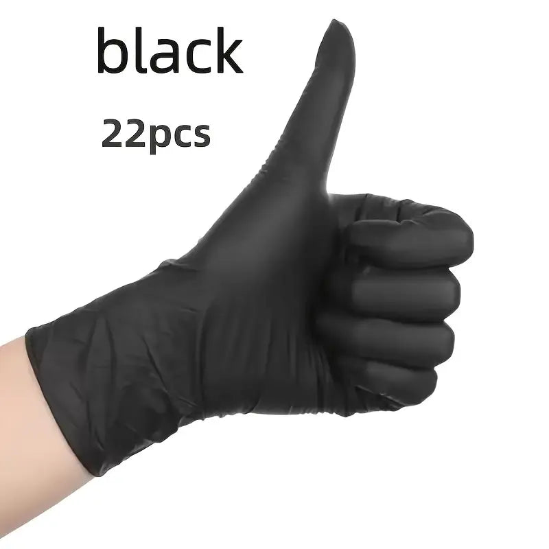 Gants en Nitrile Noirs Jetables – Protection Haute Résistance pour Laboratoire et Expériences Scientifiques
