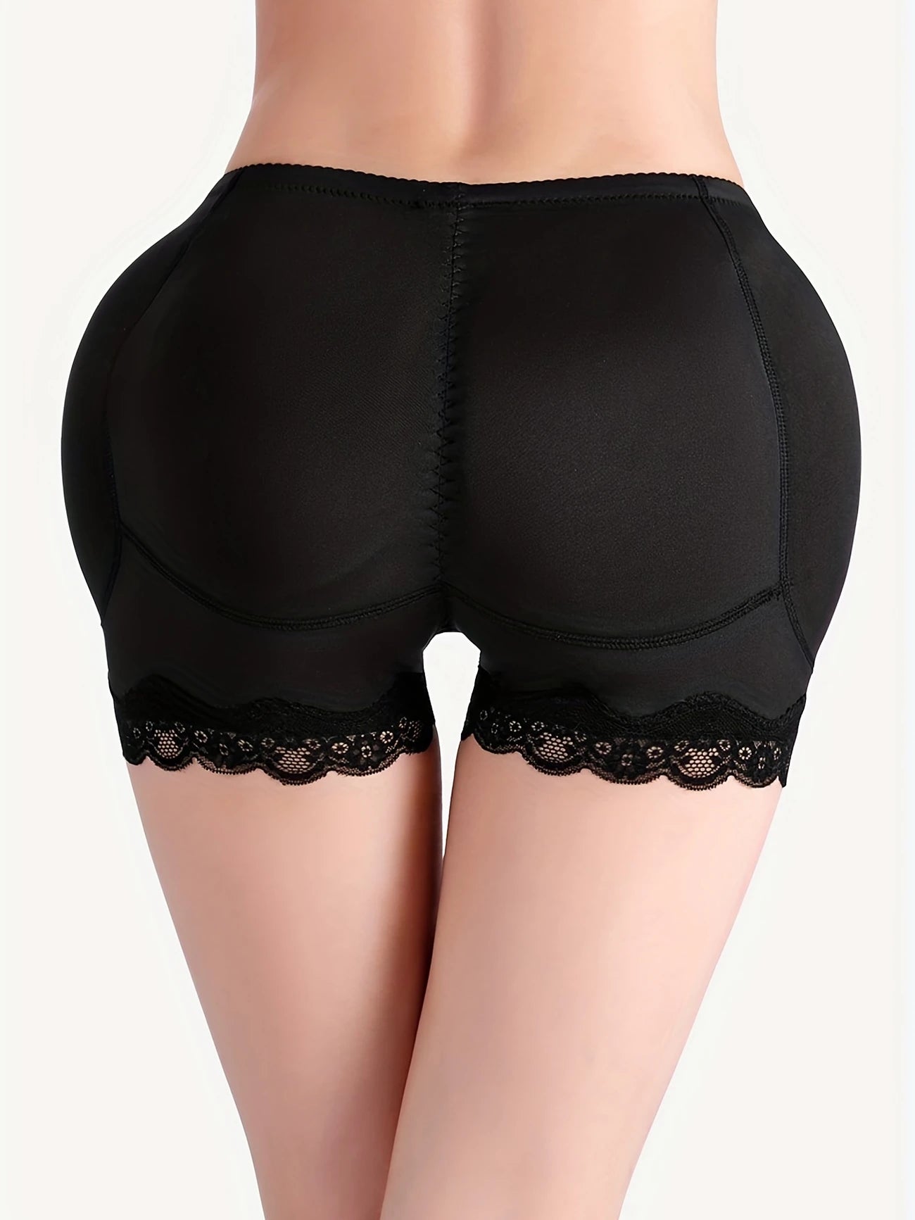 Shorty Gainant Femme Push-Up avec Dentelle – Effet Fessier Galbé, Taille Haute et Maintien Confortable