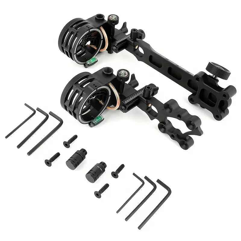 Viseur de tir à l’arc réglable avec fibre optique – Accessoire de précision pour arc de chasse et tir sportif