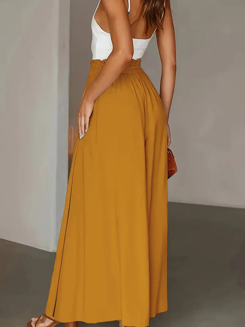 Pantalon Large Fluide Taille Haute – Must-Have Chic pour l’Été