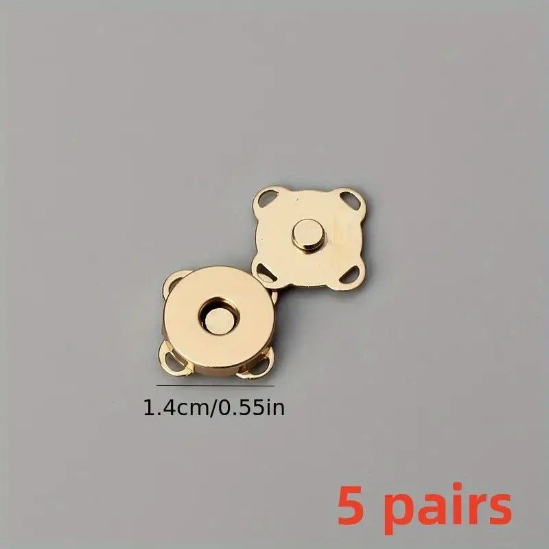 Boutons magnétiques métalliques femme – Fermoirs pratiques pour sacs, vestes et accessoires couture